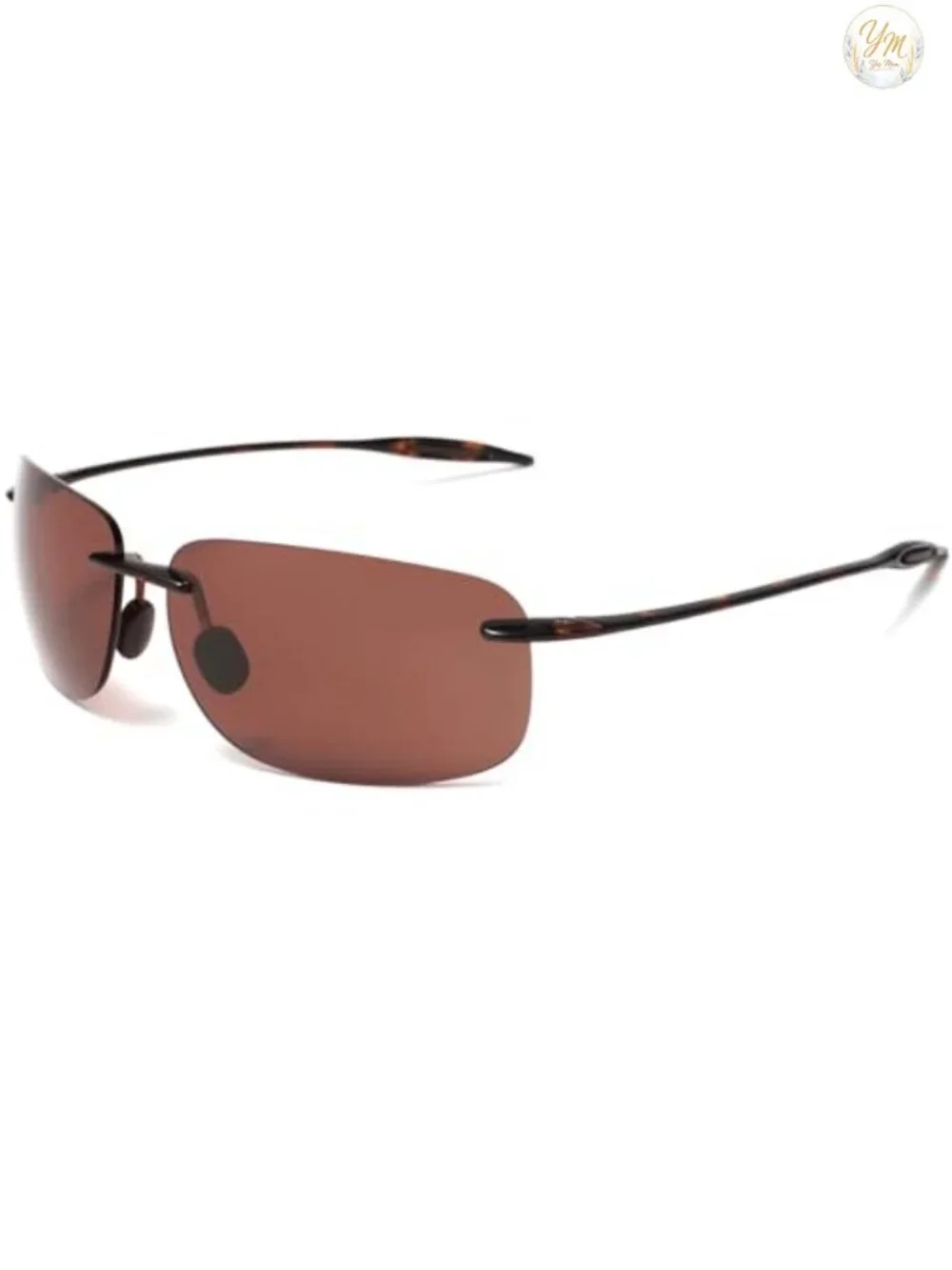 TR90 Rimless Sports Sunglasses for Men Women Polarized Driving Running